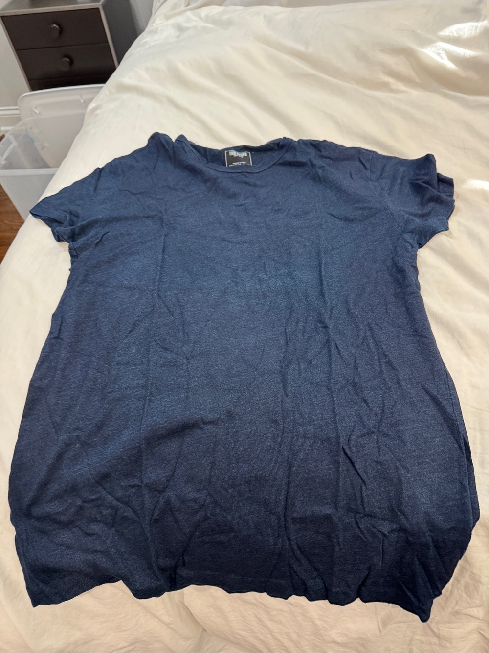 Todd Snyder Navy Crewneck Indigo Short Sleeve Tee